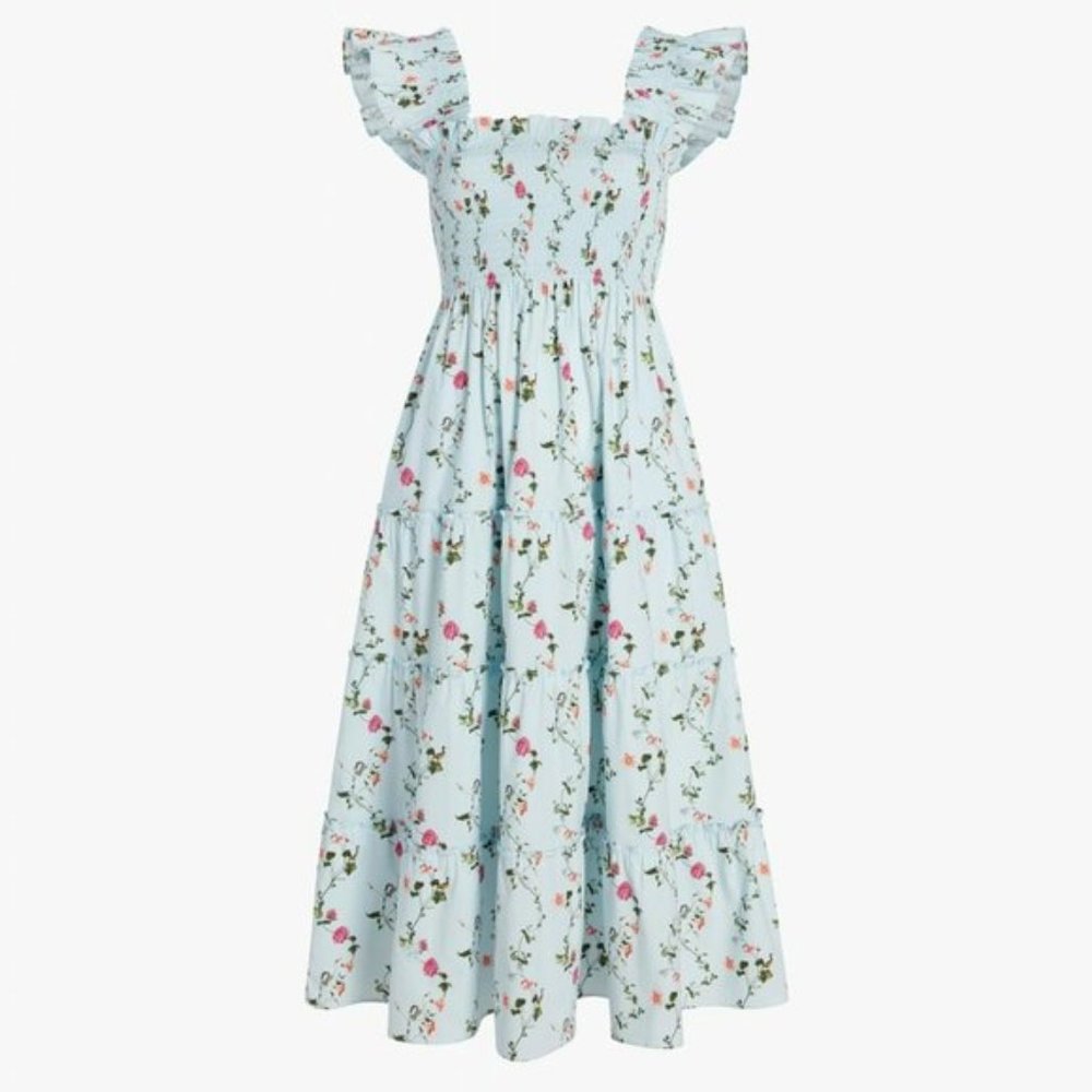 Ellie Nap Dress - Hill House - Pond Floral NWT XXS